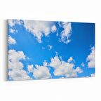 Olla 15416Y Gökyüzü Bulut Görseli  Yatay Kanvas Tablo (Ölçü: 150X100)
