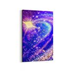 Olla 14731D Gece Gökyüzü Görseli Dikey Kanvas Tablo (Ölçü: 60X90)