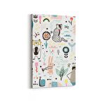 Olla 12701D Çocuk Odası Görseli Dikey Kanvas Tablo (Ölçü: 60X90)