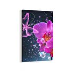 Olla 11756D Orkide Çiçek Görseli Dikey Kanvas Tablo (Ölçü: 60X90)