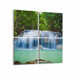 Olla 13691K4 Doğa / Manzara Görseli Kare 4'lü Kanvas Tablo (Ölçü: 145X145)