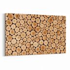 Olla 12002Y Ahşap Desen Görseli Yatay Kanvas Tablo (Ölçü: 30X20)