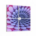 Olla 10218K4 Abstract Girdap Görsel Kare 4'lü Kanvas Tablo (Ölçü: 105X105)