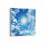 Olla 15524K Gökyüzü Bulut Görseli  Kare Kanvas Tablo (Ölçü: 25X25)