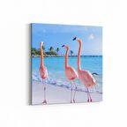 Olla 12463K Hayvanlar Alemi Görseli Kare Kanvas Tablo (Ölçü: 60X60)