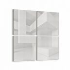 Olla 10425K4 Abstract Tünel Görsel Kare 4'lü Kanvas Tablo (Ölçü: 65X65)