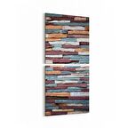 Olla 17525K2D Taş / Tuğla Görseli Kare 2'li Dikey Kanvas Tablo (Ölçü: 30X65)