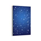 Olla 14884D Gece Gökyüzü Görseli Dikey Kanvas Tablo (Ölçü: 80X120)
