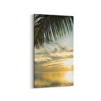 Olla 16047DD Günbatımı Görseli Dikey Dar Kanvas Tablo (Ölçü: 60X120)