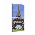 Olla 18997KD Yapı Görseli Kare 2'li Dikey Kanvas Tablo (Ölçü: 30X65)