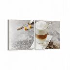 Olla 15263K2Y Gıda Görseli Kare 2'li Yatay Kanvas Tablo (Ölçü: 145X70)