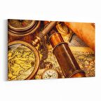 Olla 16174Y Harita Görseli Yatay Kanvas Tablo (Ölçü: 90X60)