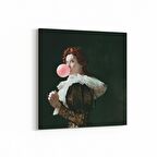 Olla 16802K Model / Manken Görseli Kare Kanvas Tablo (Ölçü: 60X60)