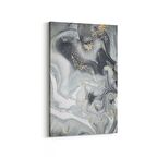 Olla 16646D Mermer Desen Görsel Dikey Kanvas Tablo (Ölçü: 100X150)