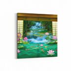 Olla 13432K Doğa / Manzara Görseli Kare Kanvas Tablo (Ölçü: 25X25)