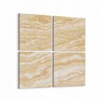 Olla 16645K4 Mermer Desen Görsel Kare 4'lü Kanvas Tablo (Ölçü: 145X145)