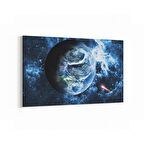 Olla 17598Y Uzay Görseli Yatay Kanvas Tablo (Ölçü: 45X30)
