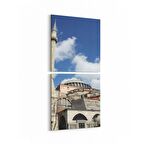 Olla 18146KD Yapı Görseli Kare 2'li Dikey Kanvas Tablo (Ölçü: 30X65)