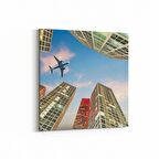 Olla 18496K4 Yapı Görseli Kare 4'lü Kanvas Tablo (Ölçü: 65X65)