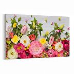 Olla 11600Y Çiçek Görseli Yatay Kanvas Tablo (Ölçü: 120X80)
