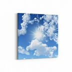 Olla 15434K Gökyüzü Bulut Görseli  Kare Kanvas Tablo (Ölçü: 25X25)