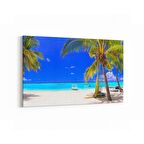 Olla 16435Y Kumsal / Sahil Görseli Yatay Kanvas Tablo (Ölçü: 45X30)