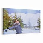 Olla 17027Y Model / Manken Görseli Yatay Kanvas Tablo (Ölçü: 45X30)