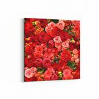 Olla 11604K Çiçek Görseli Kare Kanvas Tablo (Ölçü: 25X25)