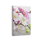 Olla 11670D Orkide Çiçek Görseli Dikey Kanvas Tablo (Ölçü: 70X105)