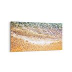 Olla 16417YD Kumsal / Sahil Görseli Yatay Dar Kanvas Tablo (Ölçü: 60X30)
