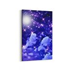 Olla 14674D Gece Gökyüzü Görseli Dikey Kanvas Tablo (Ölçü: 20X30)