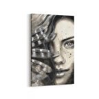 Olla 16319D Kuaför / Berber Görseli Dikey Kanvas Tablo (Ölçü: 80X120)