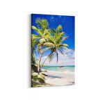 Olla 16388D Kumsal / Sahil Görseli Dikey Kanvas Tablo (Ölçü: 60X90)