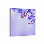 Olla 11699K Orkide Çiçek Görseli Kare Kanvas Tablo (Ölçü: 60X60)