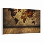 Olla 16147Y Harita Görseli Yatay Kanvas Tablo (Ölçü: 45X30)