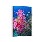 Olla 12104D Akvaryum / Balık Görseli Dikey Kanvas Tablo (Ölçü: 100X150)