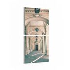 Olla 18373KD Yapı Görseli Kare 2'li Dikey Kanvas Tablo (Ölçü: 30X65)