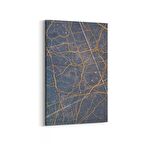 Olla 16695D Mermer Desen Görsel Dikey Kanvas Tablo (Ölçü: 60X90)