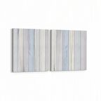 Olla 12015K2Y Ahşap Desen Görseli Kare 2'li Yatay Kanvas Tablo (Ölçü: 145X70)