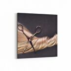 Olla 16330K Kuaför / Berber Görseli Kare Kanvas Tablo (Ölçü: 30X30)