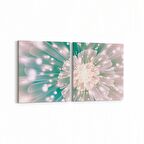 Olla 10359K2Y Abstract Görsel Kare 2'li Yatay Kanvas Tablo (Ölçü: 105X50)