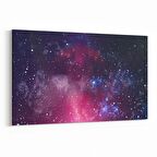 Olla 14799Y Gece Gökyüzü Görseli Yatay Kanvas Tablo (Ölçü: 90X60)