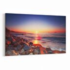 Olla 15993Y Günbatımı Görseli Yatay Kanvas Tablo (Ölçü: 45X30)