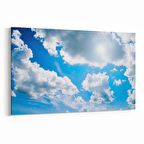 Olla 15530Y Gökyüzü Bulut Görseli  Yatay Kanvas Tablo (Ölçü: 90X60)