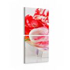 Olla 11615K2D Çiçek Görseli Kare 2'li Dikey Kanvas Tablo (Ölçü: 30X65)