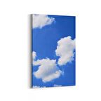 Olla 15428D Gökyüzü Bulut Görseli  Dikey Kanvas Tablo (Ölçü: 60X90)