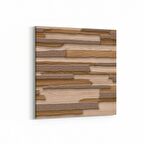 Olla 11972K Ahşap Desen Görseli Kare Kanvas Tablo (Ölçü: 60X60)