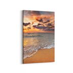 Olla 16020D Günbatımı Görseli Dikey Kanvas Tablo (Ölçü: 60X90)