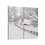 Olla 13257K4 Doğa / Manzara Görseli Kare 4'lü Kanvas Tablo (Ölçü: 145X145)