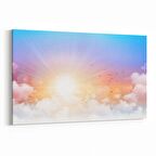 Olla 15590Y Gökyüzü Bulut Görseli  Yatay Kanvas Tablo (Ölçü: 120X80)